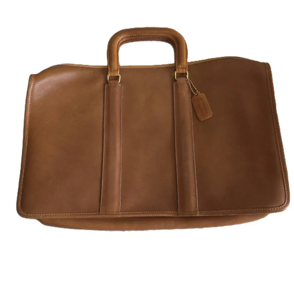 Vintage Coach Brown Leather Business Bag - Picture 4 of 16